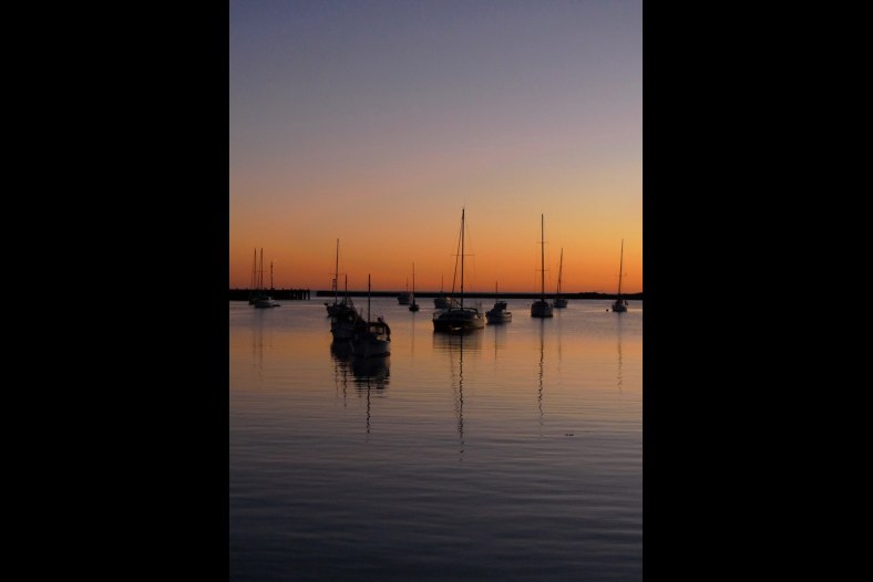 Boats in the morning.