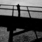 A shadow of a bridge