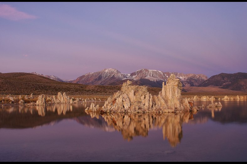 Rays Of Light Sunrise At Mono Lake