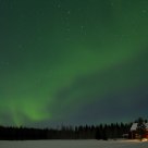 House under the Northern Lights