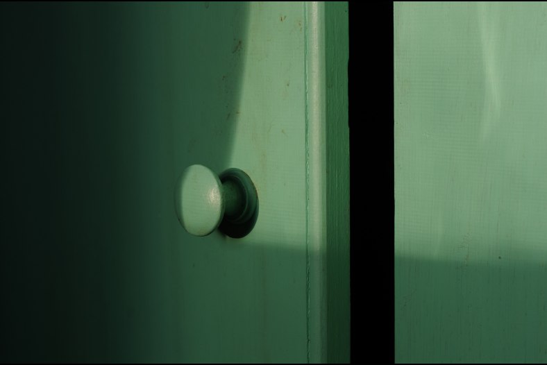 green cabinet