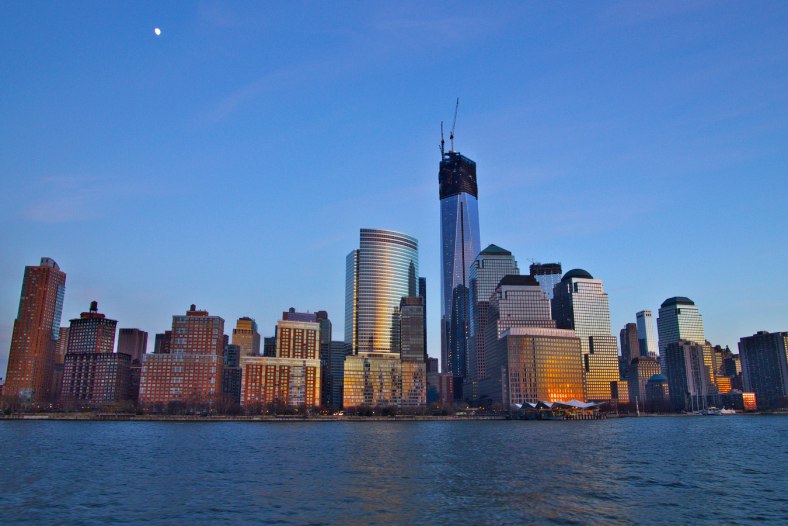 Manhattan in sunset
