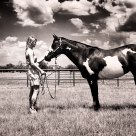 Girl With Her Horse