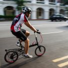 Cyclist panned