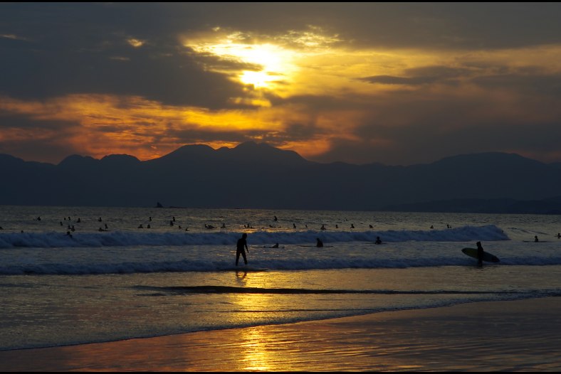 dusk beach