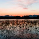 sunset of the west lake