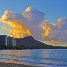 Evening clouds over Waikiki