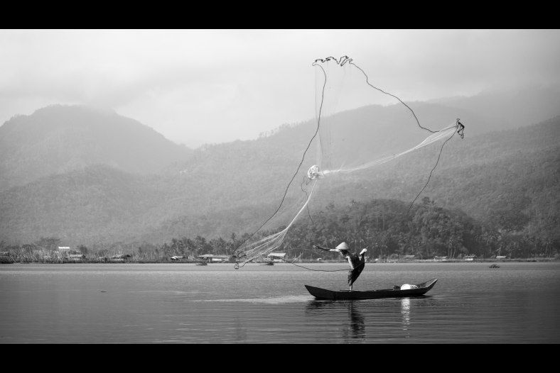 Fisherman at Rawa Pening