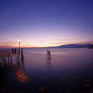 Sunset on lake