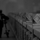 Old man and brige