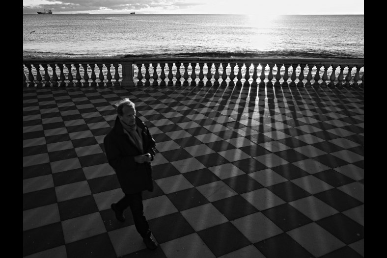 sunset man