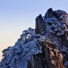 Yellow Mountain in Snow