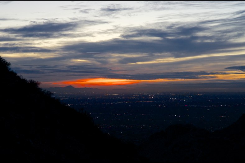 Last Sun, First Lights in Phoenix