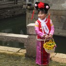 Little girl at Luzhi Ancient Town