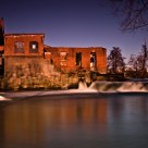 Old industrial building at the river