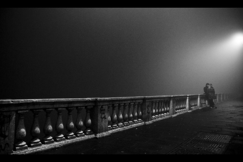 Lovers in the fog