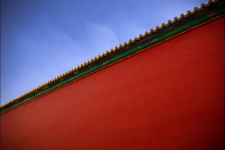 The red wall at Forbidden City
