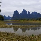 Beautiful inverted image of Lijiang River