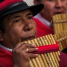 Playing the flute