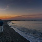amanecer en la playa