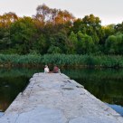 At lake